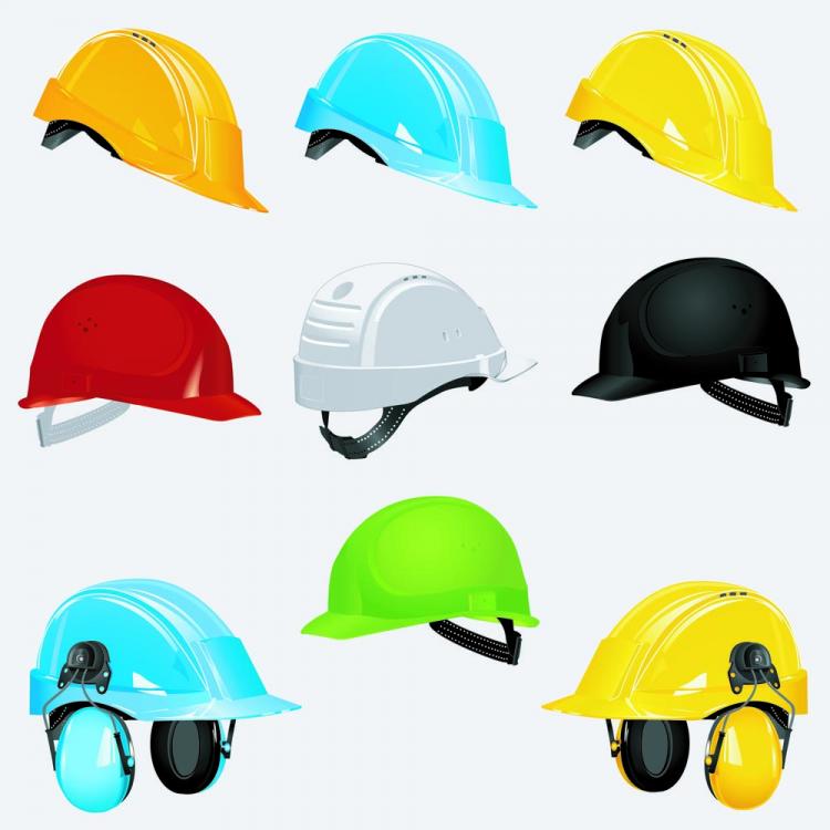 free vector Color helmet 02 vector